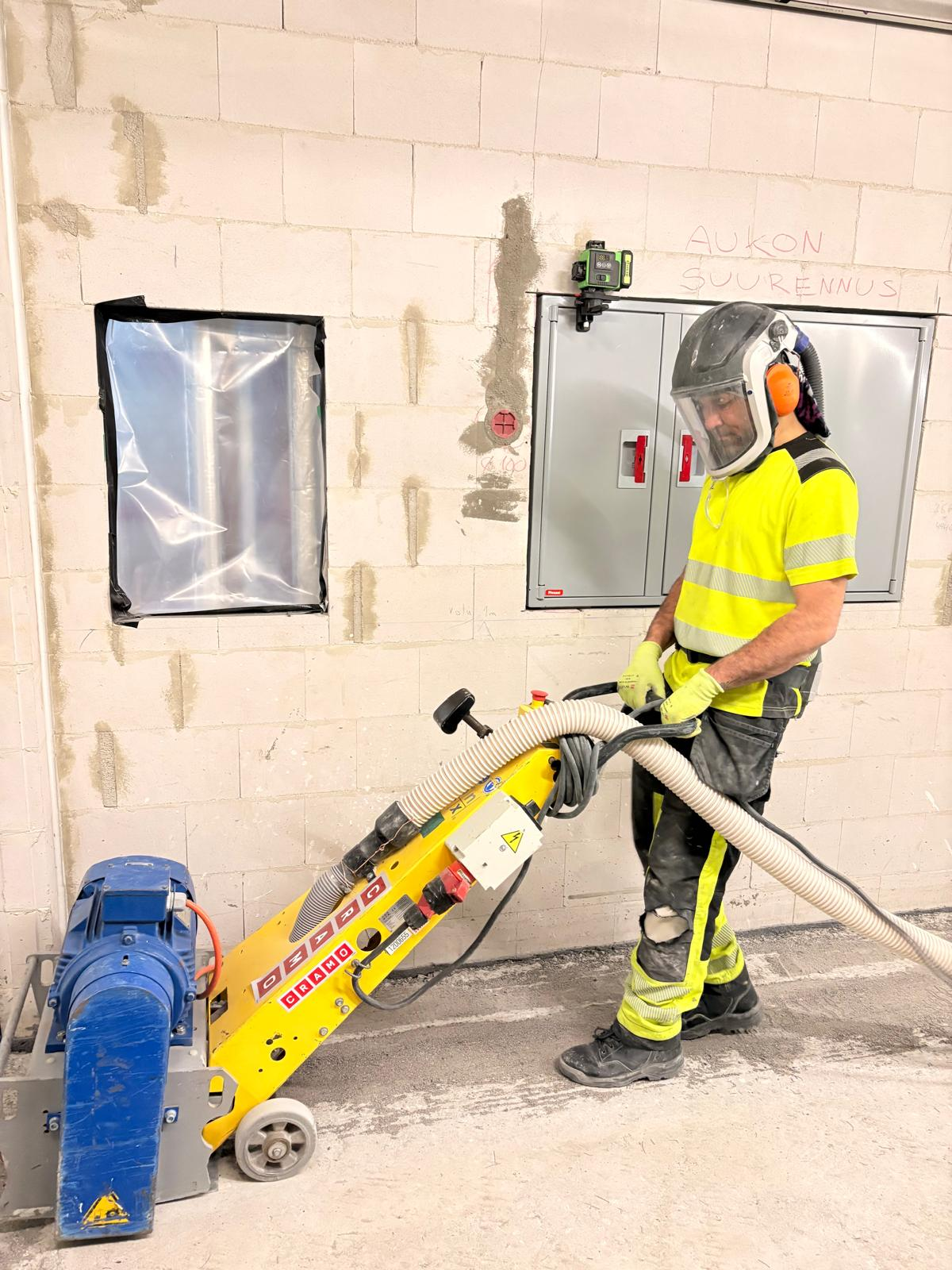 Betonilattian Jyrsintä